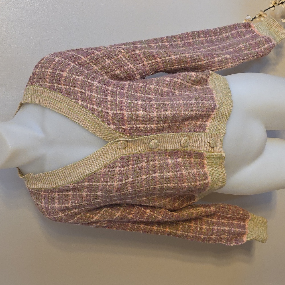 Cotton Candy LA Plaid Cardigan